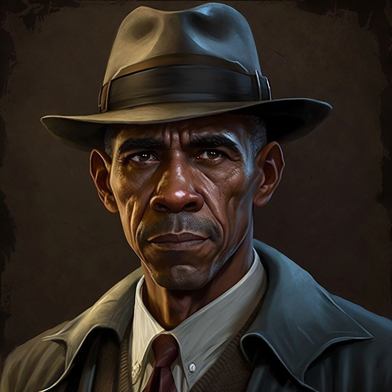 Free ai generated man barack obama illustration